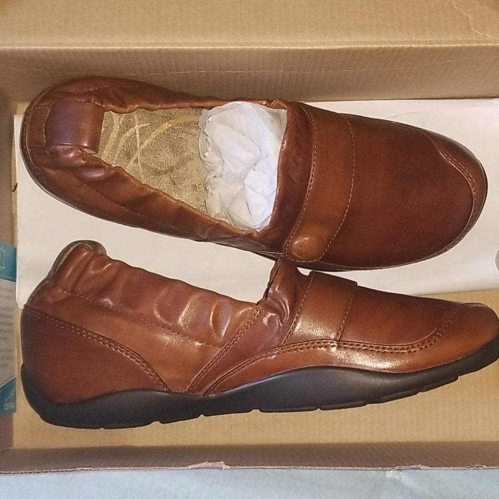 Dansko Carol Nappa Brown Leather Dress Shoes